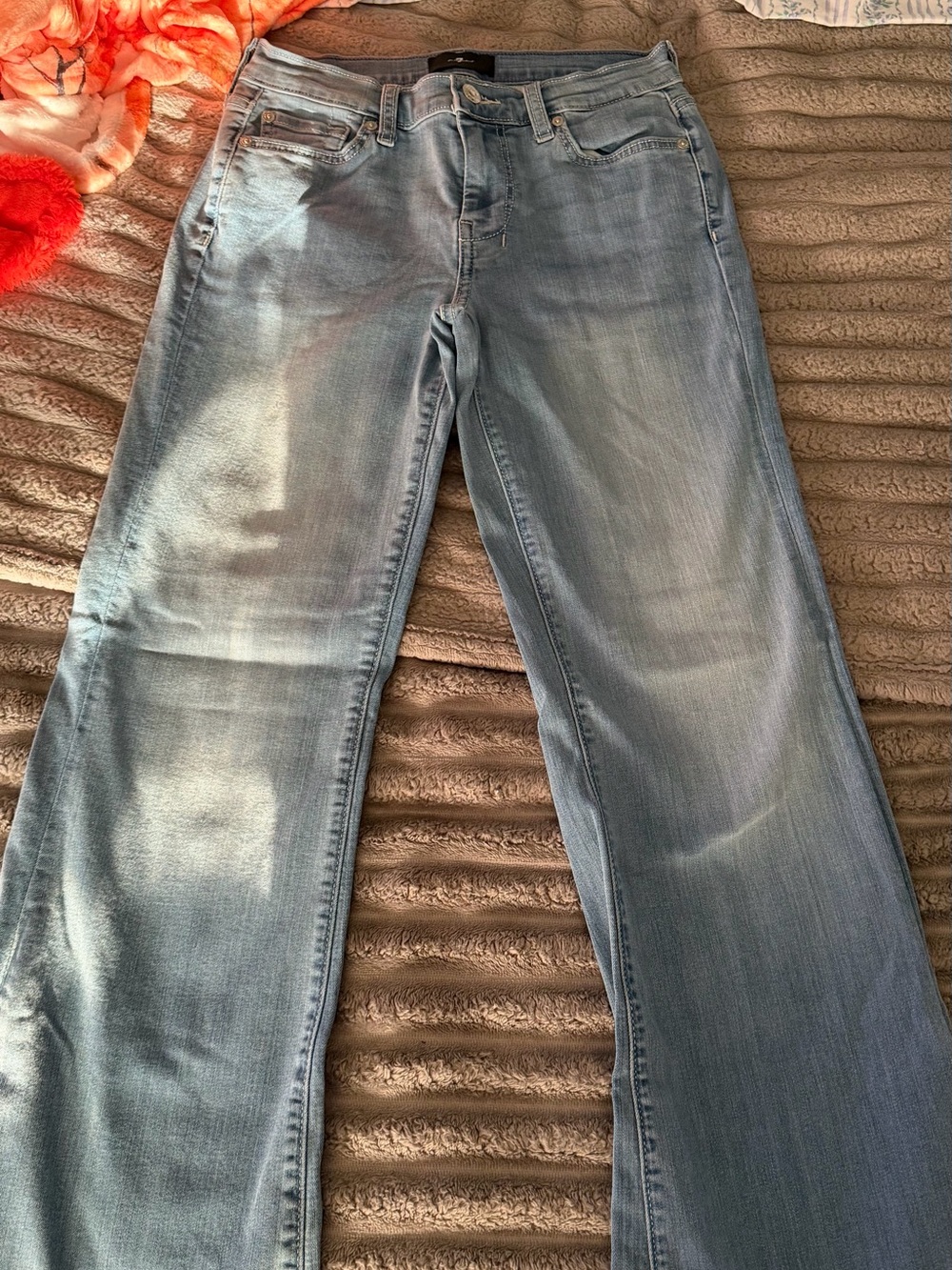 7 For All Mankind Light Blue Bootcut Jeans